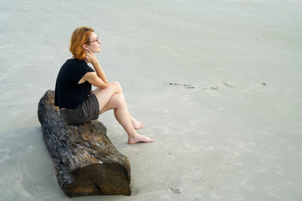 Beach only portrait