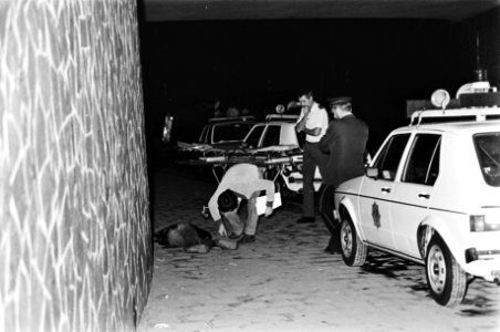 Politie, slachtoffers, nacht, Bestanddeelnr 930-3712