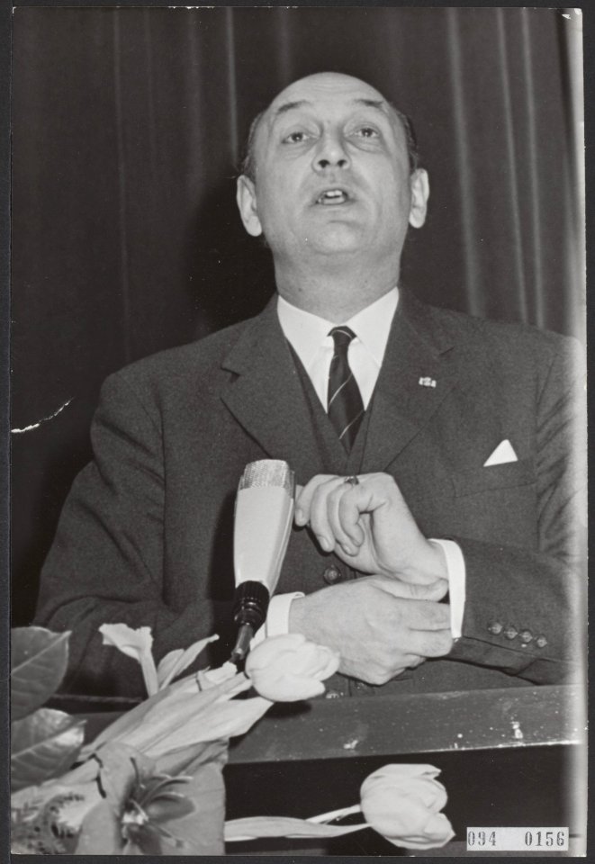 Politieke partijen, congressen, Toxopeus, Edzo, Bestanddeelnr 094-0156