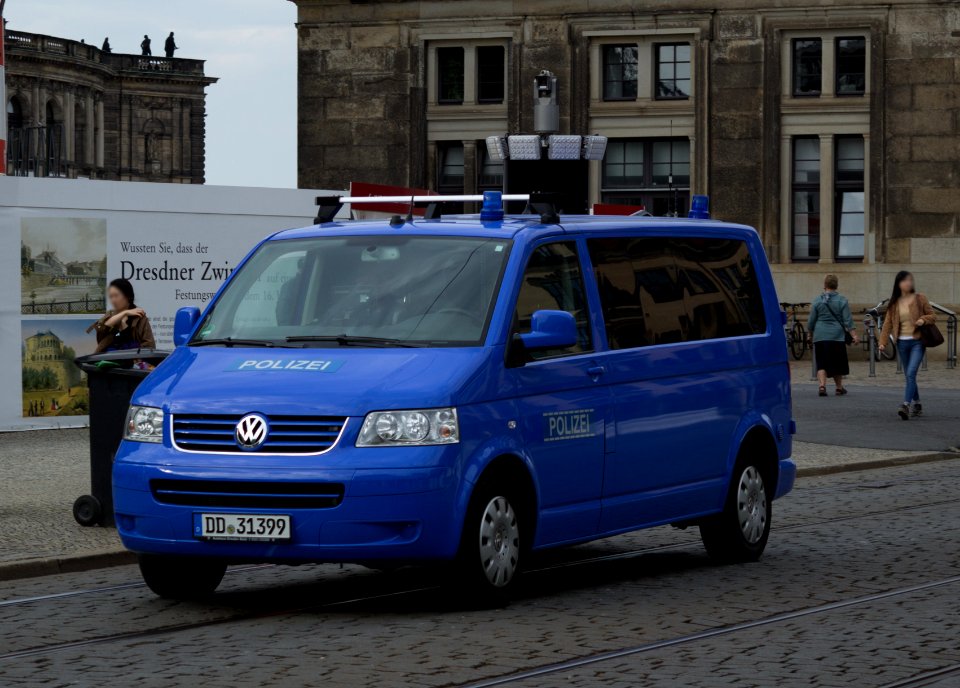 Polizei Kamerawagen Dresden