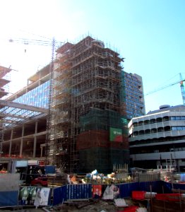 Poortgebouw in Utrecht in aanbouw photo