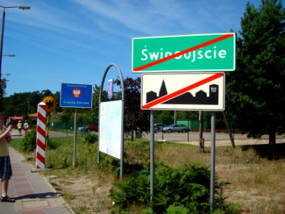Polsko-niemiecka granica w Świnoujściu
