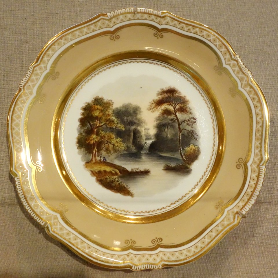 Pope's Temple, Hagley Park, Worcestershire - Coalport Porcelain Factory, Shropshire, England, c. 1820-1830, porcelain - De Young Museum - DSC00913