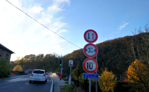 Pont de Godinne restriction de tonnage