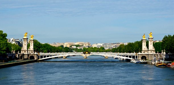 Pont Alexandre III depuis pont de la Concorde Paris photo