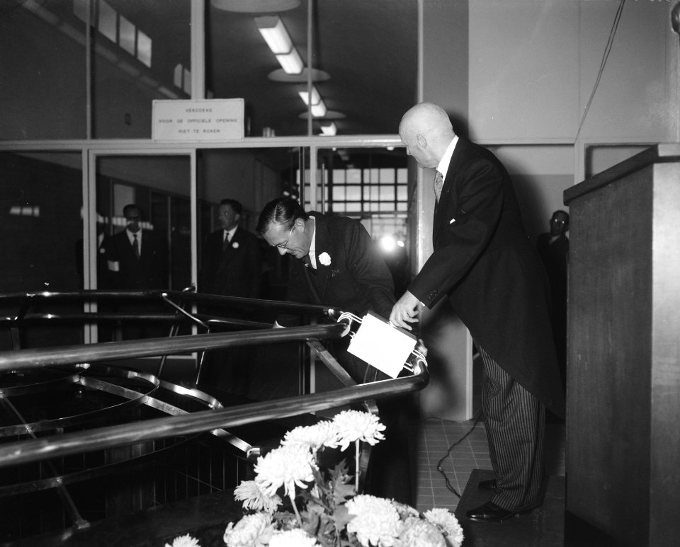 Pompstation Jutphaas. Opening Prins Bernhard, Bestanddeelnr 908-9428