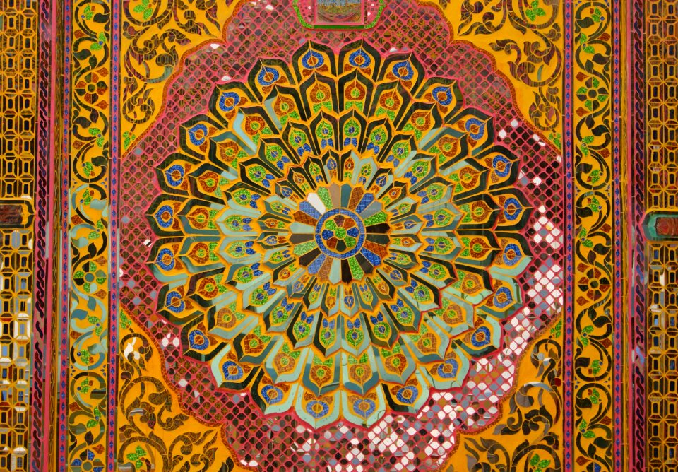 Colourful buddhism decoration
