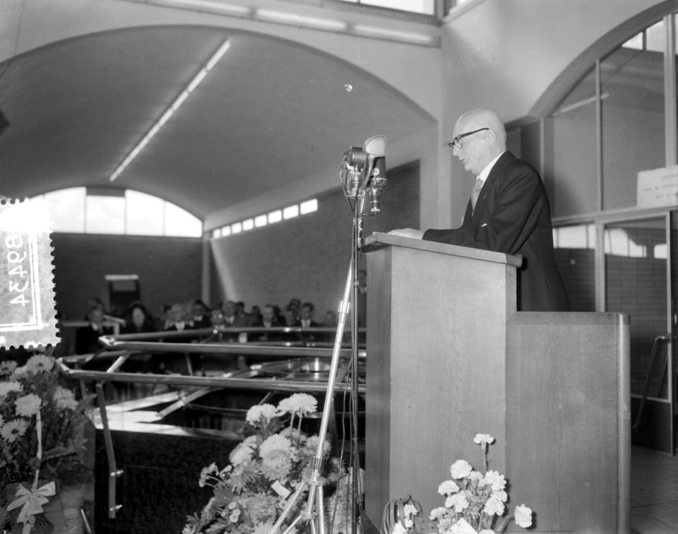 Pompstation Jutphaas. Opening Prins Bernhard, Bestanddeelnr 908-9434