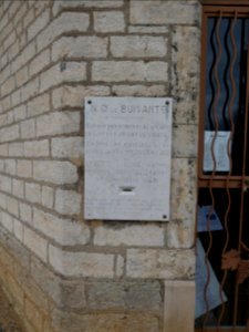 Pommiers (Rhône) - Chapelle Notre-Dame de Buisante - Plaque