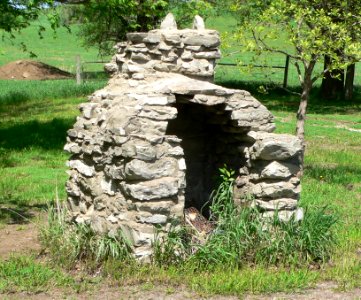 Ponca Tribe Community buildings fireplace