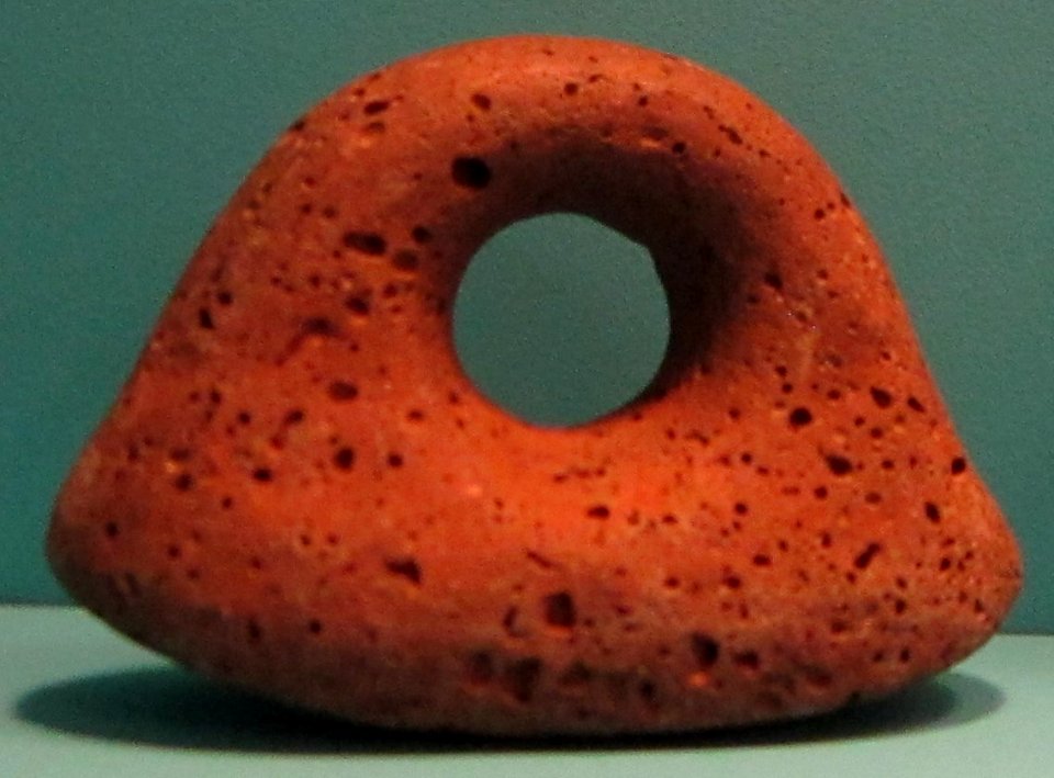 Poi pounder (pohaku ku'i poi), Hawaiian, 18th century or earlier, lava rock, HMA, 6201.1