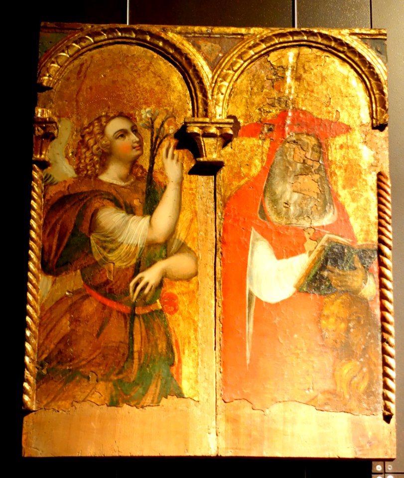 Polyptych from the Church of Sant' Alberto, Sestri Ponente (Genova), view 5, by the Maestro di Legnaro, first half of the 16th century, oil on wood - Museo Diocesano (Genoa) - DSC01382