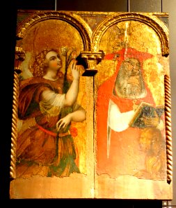 Polyptych from the Church of Sant' Alberto, Sestri Ponente (Genova), view 5, by the Maestro di Legnaro, first half of the 16th century, oil on wood - Museo Diocesano (Genoa) - DSC01382