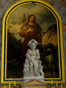 Pons (Charente-Maritime) église Saint-Martin, statue St Roch