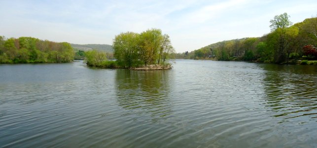 Pompton Lake in Pompton Lakes NJ looking north