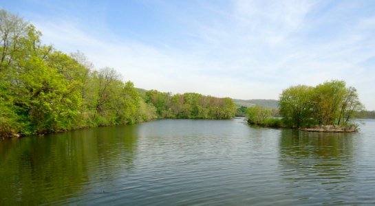 Pompton Lake in Pompton Lakes NJ island