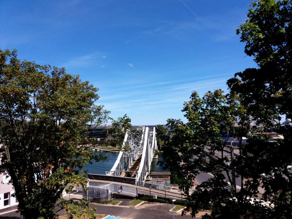 Pont ferroviaire de la Mulatière - Vu depuis Le Belvédère