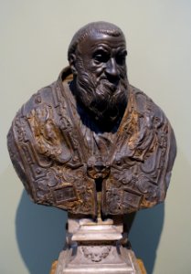 Pope Sixtus V. Peretti Montalto by Taddeo Landini, Rome, c. 1585-1590, bronze - Bode-Museum - DSC03711