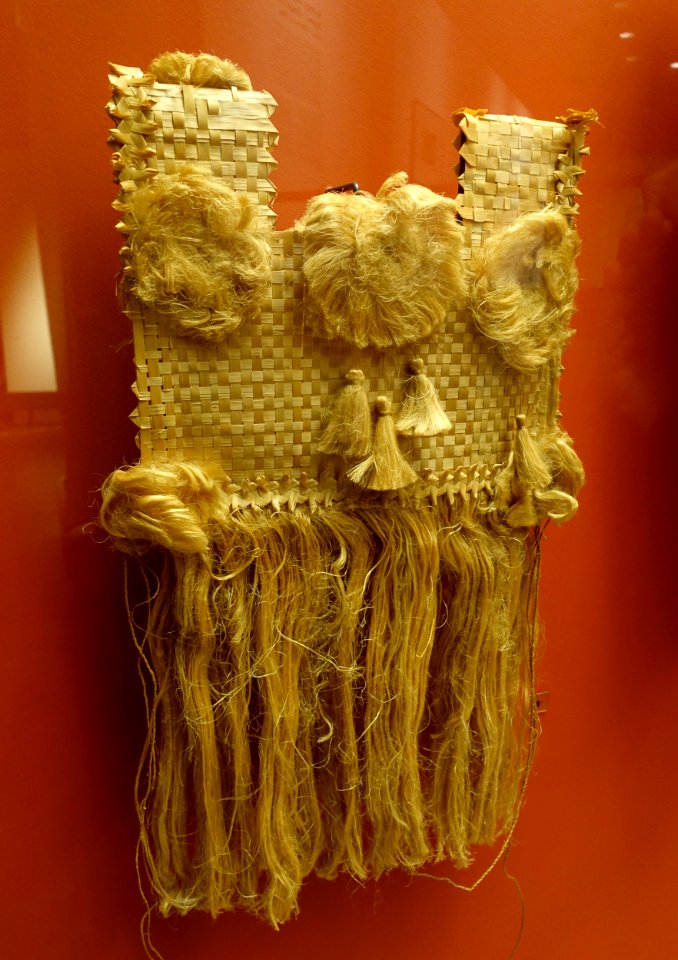 Poncho of bark cloth, Tahiti, 1899 - Ethnological Museum, Berlin - DSC01273