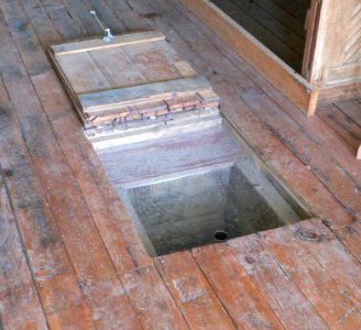 Pond Creek stage station trapdoor 1