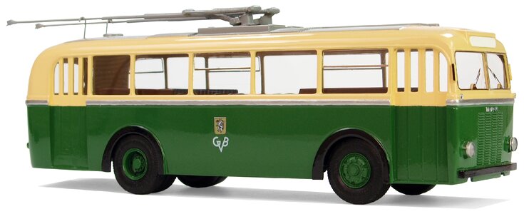 Electric motor trackless trolley trolley