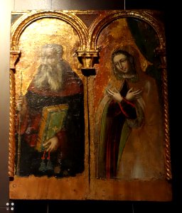 Polyptych from the Church of Sant' Alberto, Sestri Ponente (Genova), view 4, by the Maestro di Legnaro, first half of the 16th century, oil on wood - Museo Diocesano (Genoa) - DSC01378