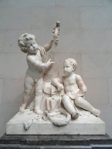 Poetry and Music by Claude Michel, called Clodion, c. 1774-1778, marble - National Gallery of Art, Washington - DSC08957