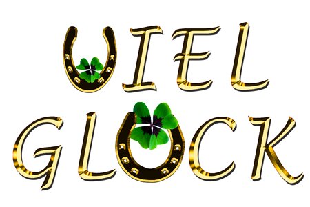 Horseshoe good luck gold