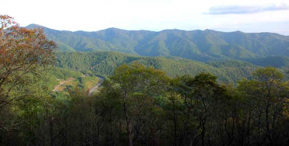 Plott Balsams viewed from the Plott Balsams overlook, May 2017