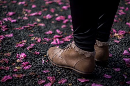 Ground petals shoes photo