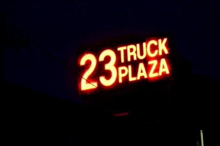 Plaza 23 at night in Albany, New York photo