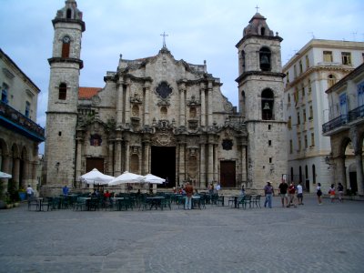 Plaza de la Catedral de San Cristobal de La Habana Cuba