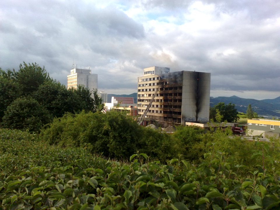 Požár hotelu Máj - 25. května 2012 A