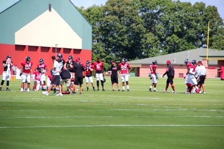 Players and coaches, Falcons training camp July 2016 03