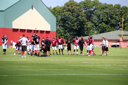 Players and coaches, Falcons training camp July 2016 04