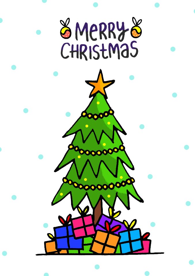 Holiday christmas trees decoration