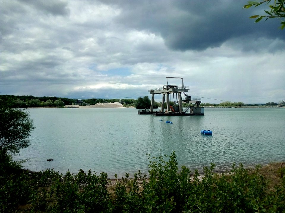 Polder Daxlander Au, Baggersee