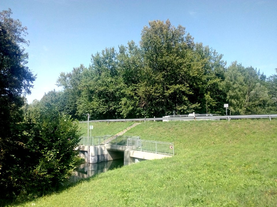 Polder Söllingen-Greffern, Altrheinarm Kirchhöfel, Brücke Landesstraße 85
