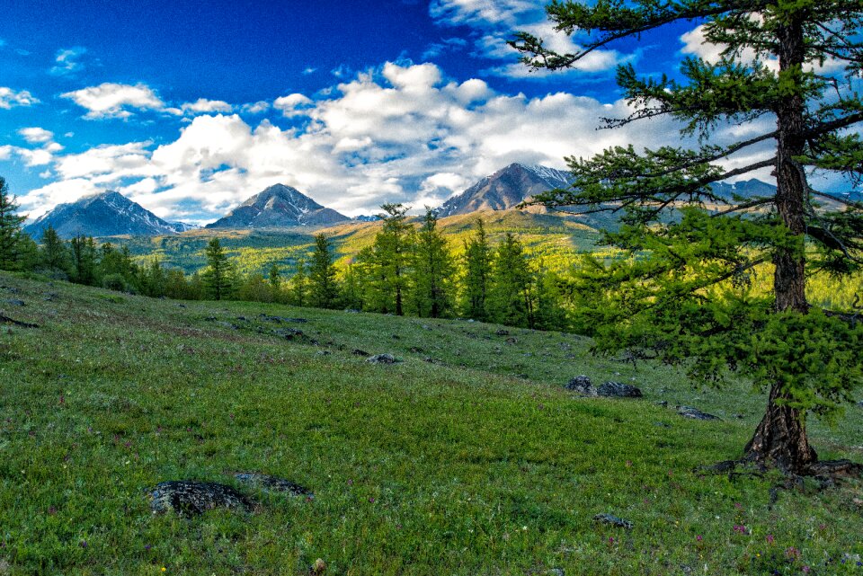 Mongolia the russian border mountains fax the northwest part mongolia