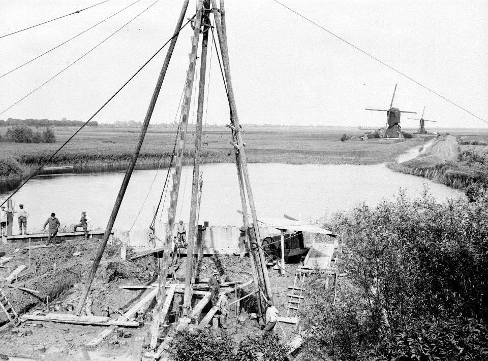 Polders, watermolens, Bestanddeelnr 192-0752