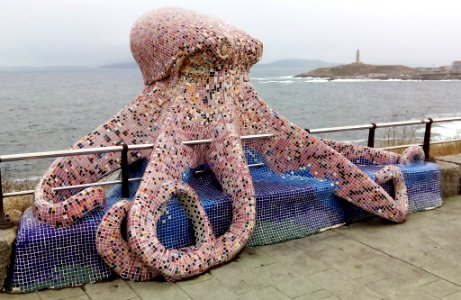 Polbo no Paseo Marítimo da Coruna