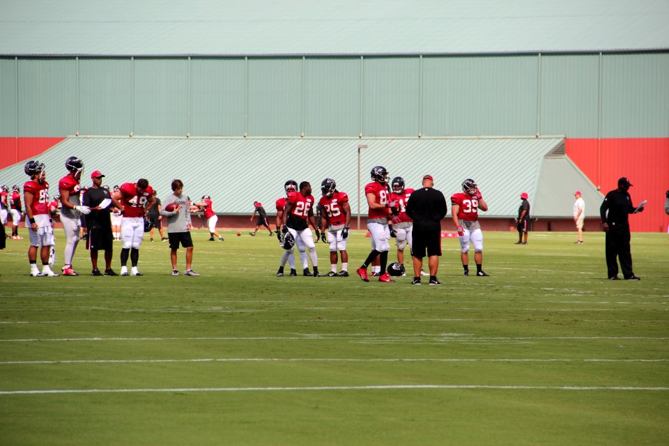Players and coaches, Falcons training camp July 2016 02