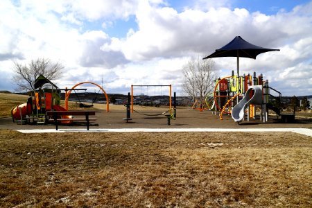 Playground at Crestview Estates Park in Gillette, Wyoming