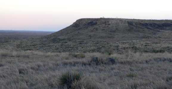 Point of Rocks (Morton Co KS) at sundown 1