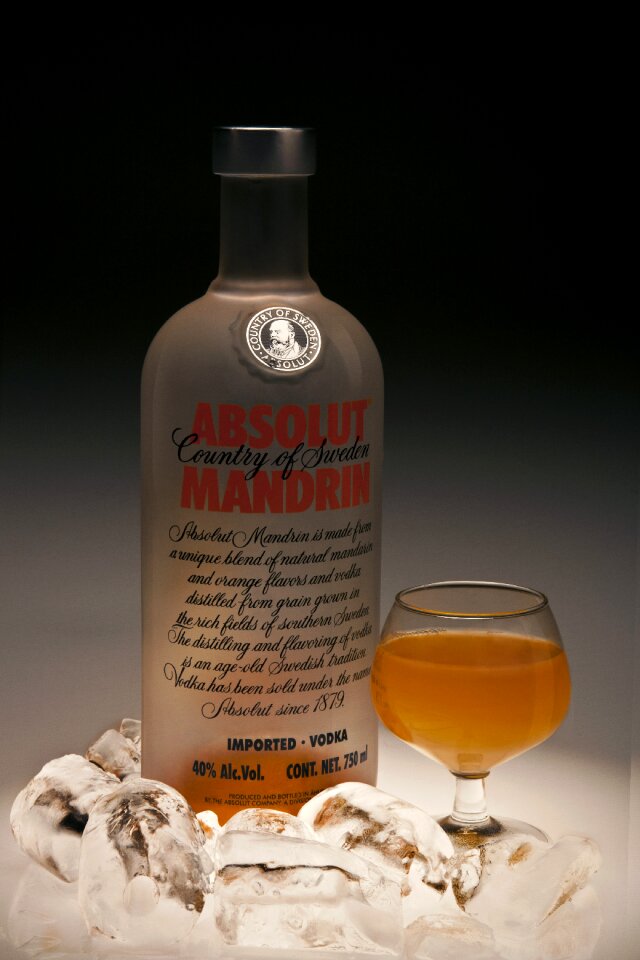 Vodka ice alcohol