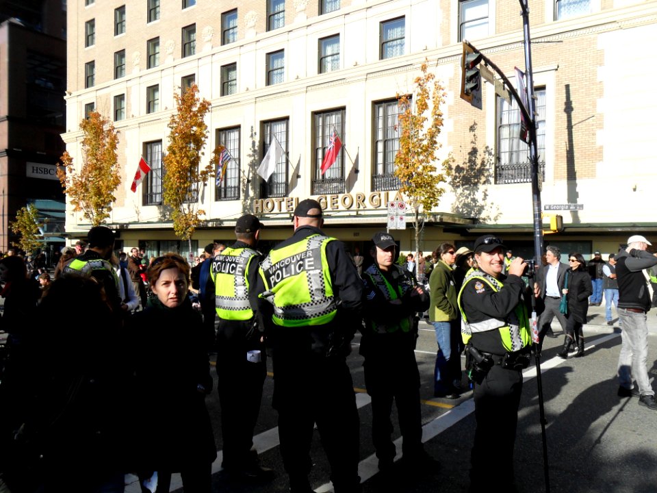 Police at Occupy Vancouver