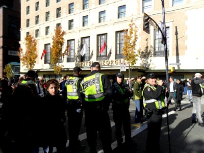 Police at Occupy Vancouver photo