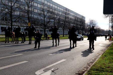 Police at Dresden protest 2020-02-15 19