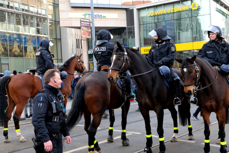 Police at Dresden protest 2020-02-15 37