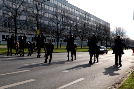 Police at Dresden protest 2020-02-15 20